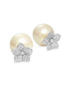 Kate Spade New York Bloom Pave Crystal And Faux Pearl Reversible Stud Earrings
