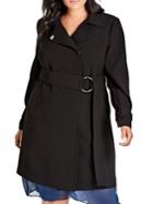 City Chic Plus Simply Wrap Trench Coat
