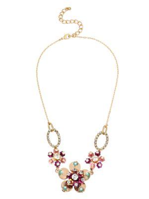 Betsey Johnson Brooklyn Flower Pendant Necklace