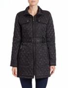 Vince Camuto Quilted Zip-front Coat