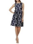 Tahari Arthur S. Levine Bow Floral Fit-&-flare Dress