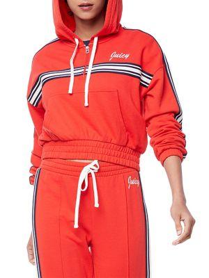 Juicy Couture Quarter-zip Logo Hoodie