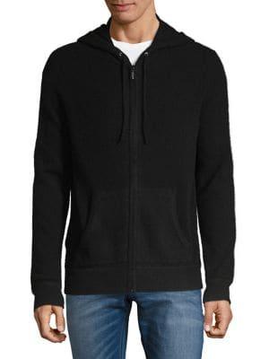 Black Brown Full-zip Cashmere Jacket