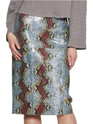 Walter Baker Multi Toddie Leather Skirt