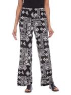 Karen Kane Geometric-print Wide-leg Pants