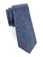 Black Brown Large Paisley Silk Tie