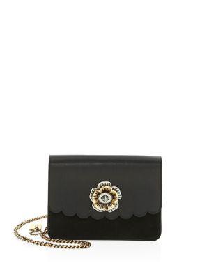 Coach Flower Leather Crossbody Bag