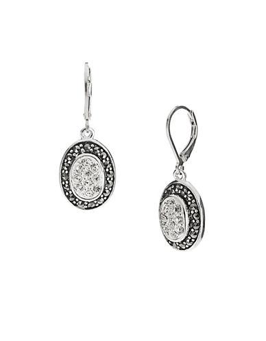 Lord & Taylor Rhinestone Accented Earrings