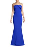 Chiara Boni La Petite Robe Foldover Ruffle Mermaid Gown