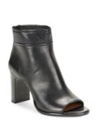 Donald J Pliner Open Toe Leather Ankle Boots