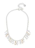 Bcbgeneration The Rules Do Not Apply Affirmation Charm Frontal Necklace