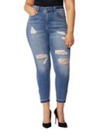 Rebel Wilson X Angels Plus The Vamp Crop High-rise Ankle Skinny Jeans