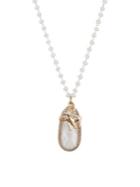 Lonna & Lilly Long Stone-chain Elephant Stone Pendant Necklace