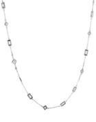 Carolee Crystal Abbey Crystal Chanel Single Strand Necklace