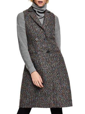 Bcbgeneration Long Tweed Double-breasted Vest