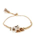 Lonna & Lilly Mother-of-pearl And Crystal Flower Bracelet