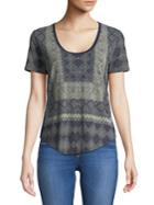 Lucky Brand Geo-print Top
