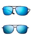 Maui Jim 59mm Red Sands Matte Black Rectangular Sunglasses