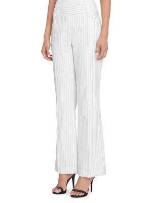 Tahari Arthur S. Levine Pinstripe Flare Pants