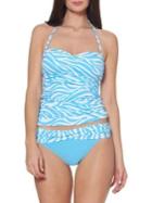 Bleu Rod Beattie Ruched Halter Bandini Swim Top