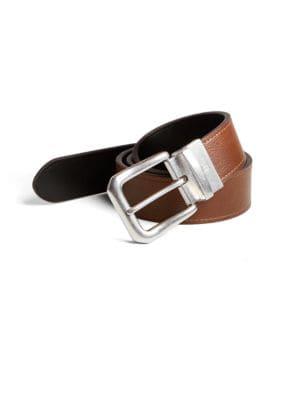 Lauren Ralph Lauren Reversible Mitered Leather Belt