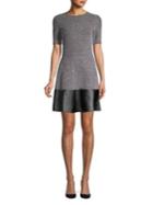 Design Lab Textured Fit-&-flare Dress