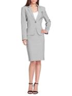 Tahari Arthur S. Levine Notched Jacket And Skirt Suit