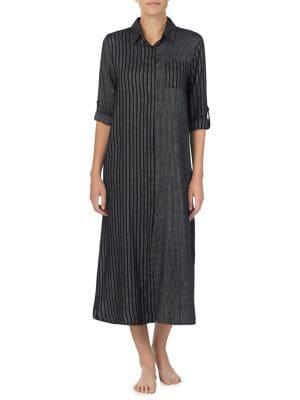 Dkny Flannel Caftan
