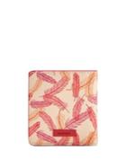 Mango Feather Printed Faux Leather Wallet