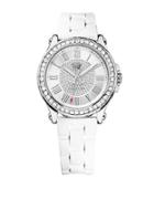 Juicy Couture Ladies Pedigree Silvertone And Crystal Watch