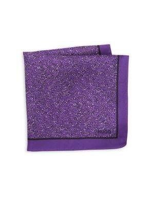 Hugo Speckled Square Silk Scarf