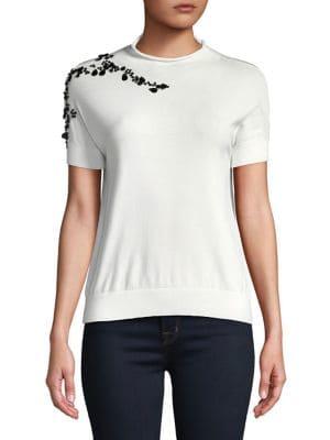 Max Mara Studio Embellished Crewneck Sweater