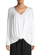 Tresics Luxe Dolman-sleeve Knotted Top