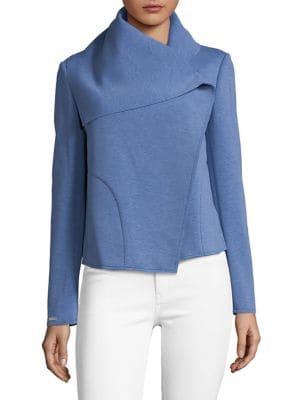 Anne Klein Asymmetric Front Jacket