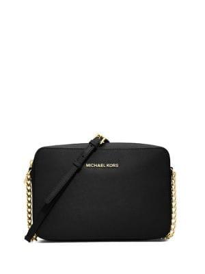Michael Michael Kors Jet Set Large Textured Leather Crossbody Bag