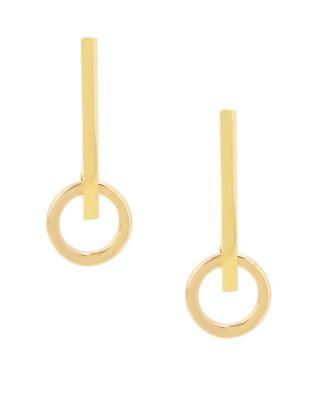 Bcbgeneration Neo Geo Crystal Bar Drop Earrings