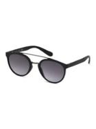 Guess 52mm Logo Etched Round Sunglasses