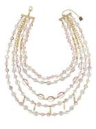 Laundry By Shelli Segal Goldtone Beaded Layer Necklace