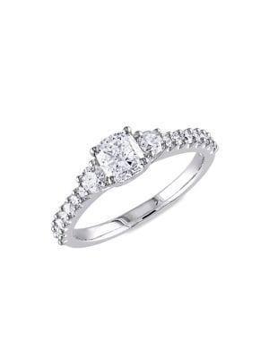 Sonatina 14k White Gold & 1.2 Tcw Diamond Engagement Ring