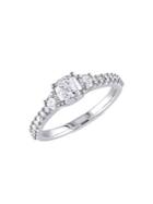 Sonatina 14k White Gold & 1.2 Tcw Diamond Engagement Ring