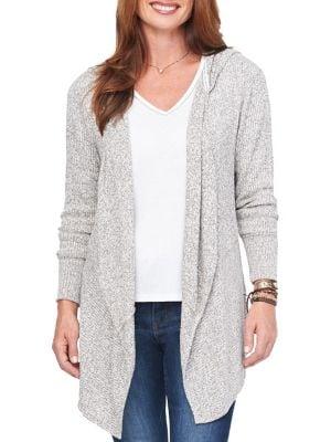 Democracy Open-front Hooded Cardigan