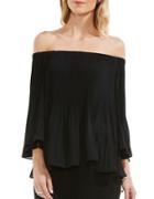 Vince Camuto Pleated Off-the-shoulder Blouse