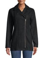 Bb Dakota Asymmetric Zip Front Fleece Jacket