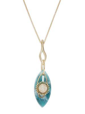 Design Lab Lord & Taylor Crystal-embellished Long Pendant Necklace