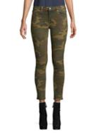 Blank Nyc Camouflage-print Cropped Jeans