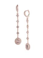 Givenchy Rose-goldtone And Crystal Linear Drop Earrings