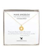 Dogeared If You Are 14k Goldplated Open-work Pendant Necklace