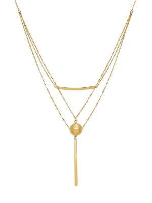 Lord & Taylor 14k Yellow Gold Triple-strand Necklace