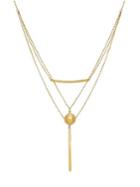 Lord & Taylor 14k Yellow Gold Triple-strand Necklace