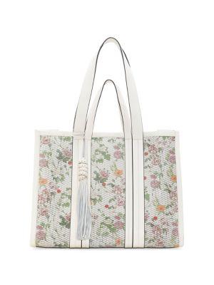 Vince Camuto Indra Floral Leather Tote